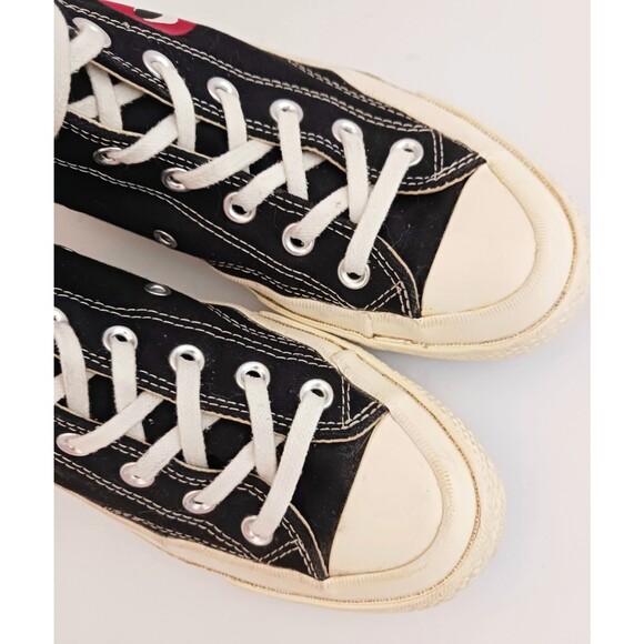 Converse X PLAY Comme des Garcons Black Hi Top Chuck 70 Ladies US 7 - Picture 8 of 13